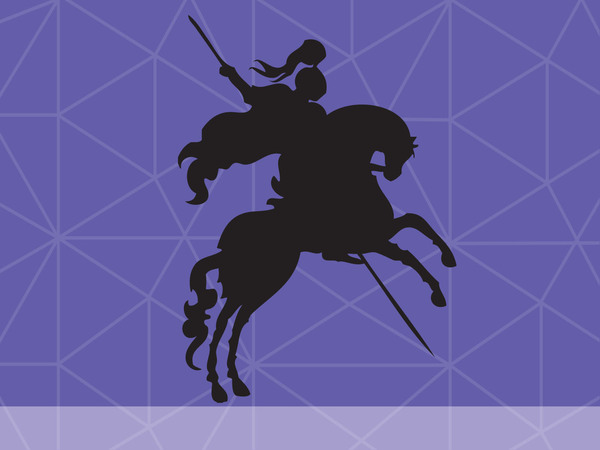 Image showing a knight on a horse.