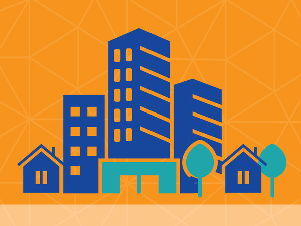 Icon of a series of buildings